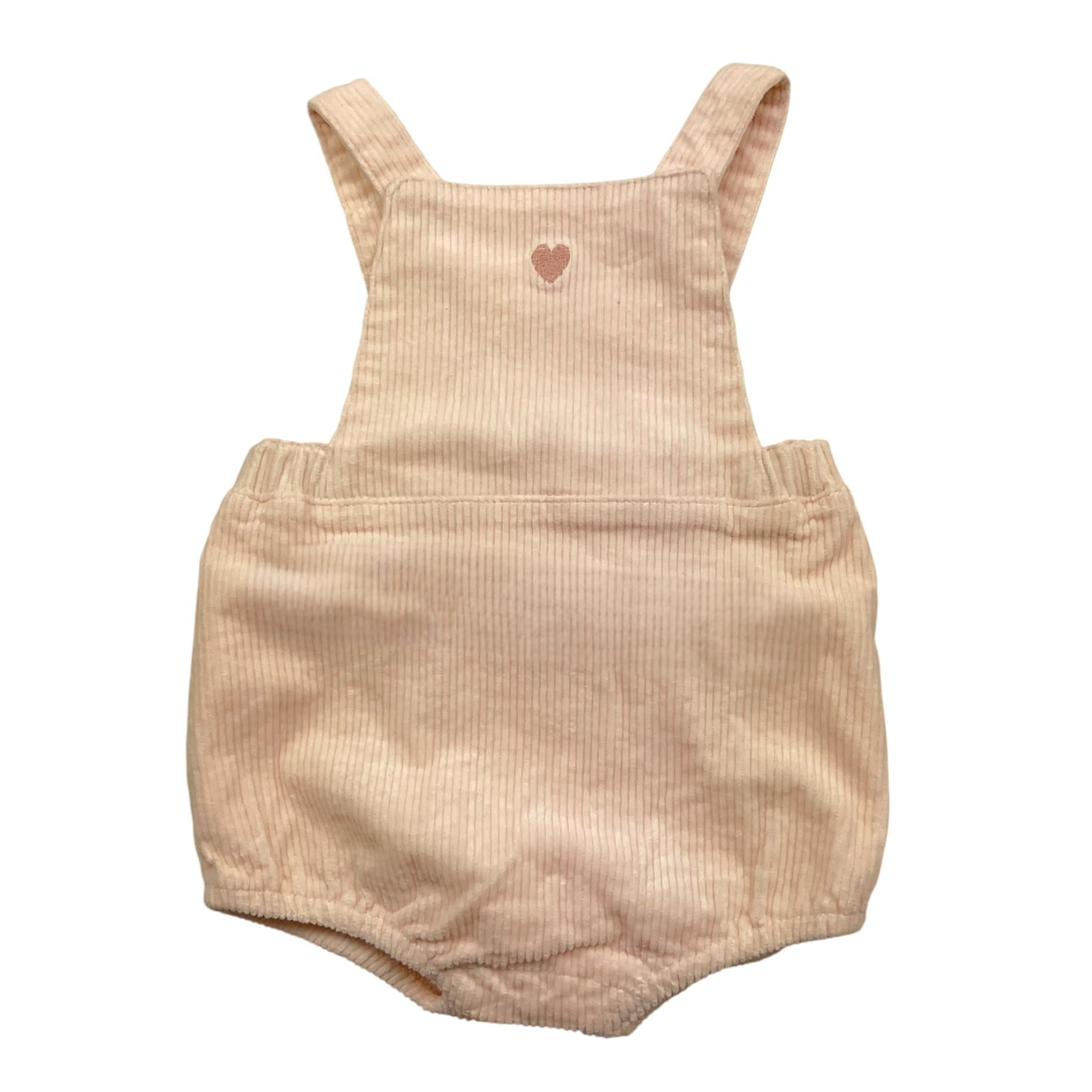 CARRE'MENT BEAU salopette tinta unita con elastico Rosa per Neonata Y308184 ROSA CARRE'MENT BEAU 