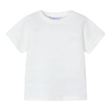 Mayoral T-Shirt In Maglia Girocollo Tinta Unita per Bambino 3028X BIANCO MAYORAL 