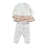 Marlu' Completo 2 Pezzi Shirt-Ghettina per Neonata EP2917 BIANCO MARLU' 
