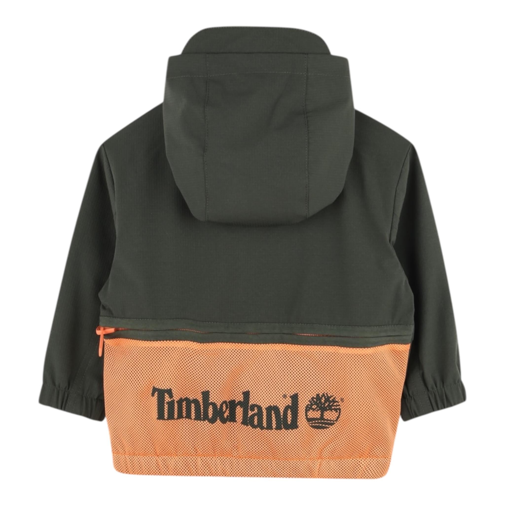 Timberland Giubbino Tinta Unita con Cappuccio per Bambino T60505 VERDE TIMBERLAND 