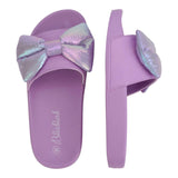 Billieblush Solid Color Slipper with Lilac Bow for Girls