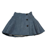 LA STUPENDERIA gonna tinta unita con bottoni in contrast Blu per Bambina TJGN42 BLU LA STUPENDERIA 