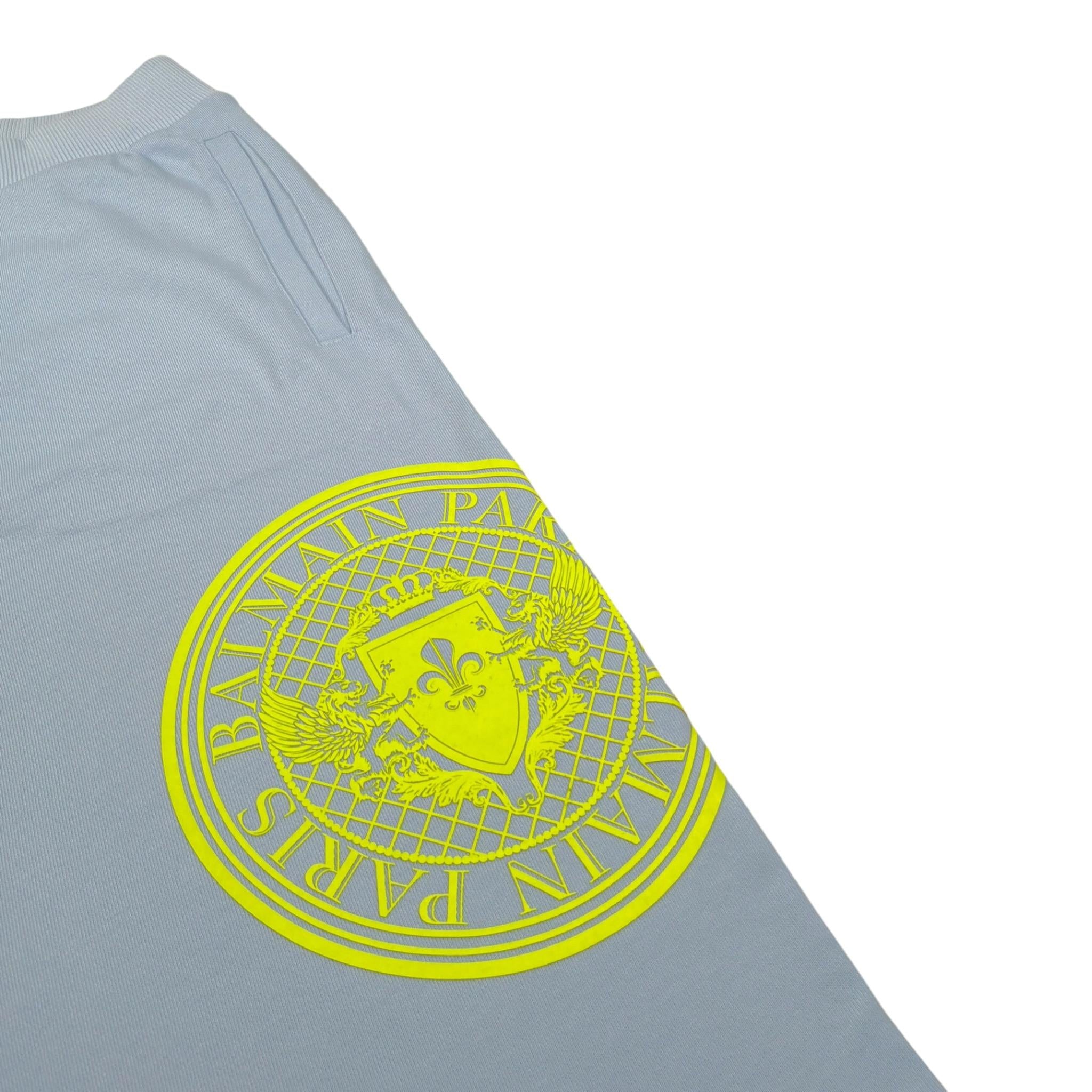 Balmain Bermuda tinta unita con Logo Azzurro per Bambino BU6S39 AZZURRO BALMAIN 