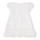 Liu Jo Solid Color Dress With White Ruffles For Baby Girl