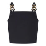 Fun & Fun Top Bretelline Tinta Unita per Bambina FCJTP16591 NERO FUN & FUN 