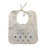 MARLU' bavetta tinta unita con ricami Bianco per Neonato IG52BAV BIANCO MARLU' 