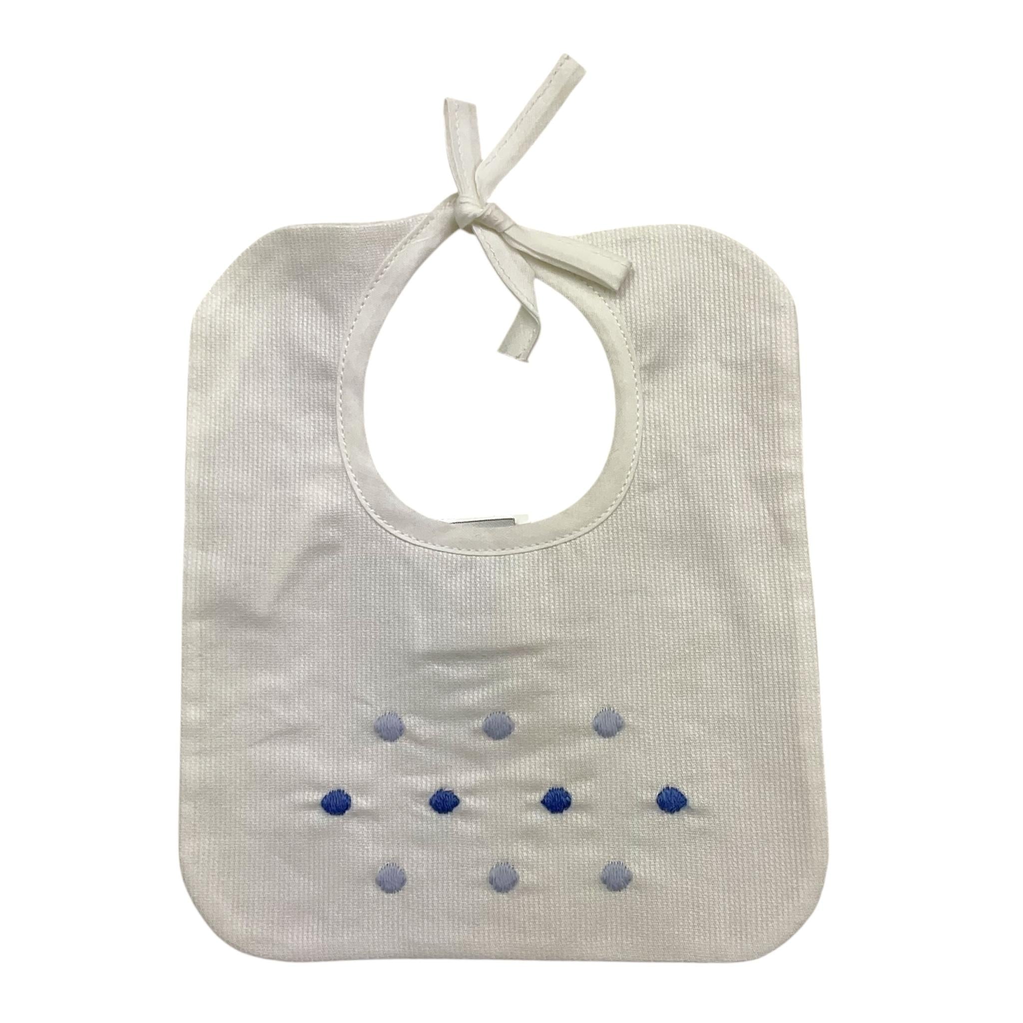 MARLU' bavetta tinta unita con ricami Bianco per Neonato IG52BAV BIANCO MARLU' 