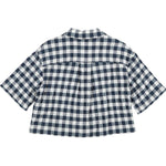 Max&Co. Camicia Mezza Manica Fantasia Quadri per Bambina MX0123 BIANCO/BLU MAX&Co. 