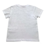Cesare Paciotti Solid Color Crew Neck T-Shirt With White Logo Print For Newborns