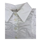 Meimeij Solid Color White Sleeveless Shirt For Girls