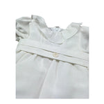 Le Bebe Abito Mezza Manica Tinta Unita per Neonata LBG6319 BIANCO LE BEBE 