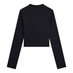 GUESS shirt tinta unita girocollo con logo Nero per Bambina J4YI49KBZP4 NERO GUESS 