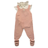 Wedoble 2 Piece Set Bodysuit-Pink Romper for Baby Girl