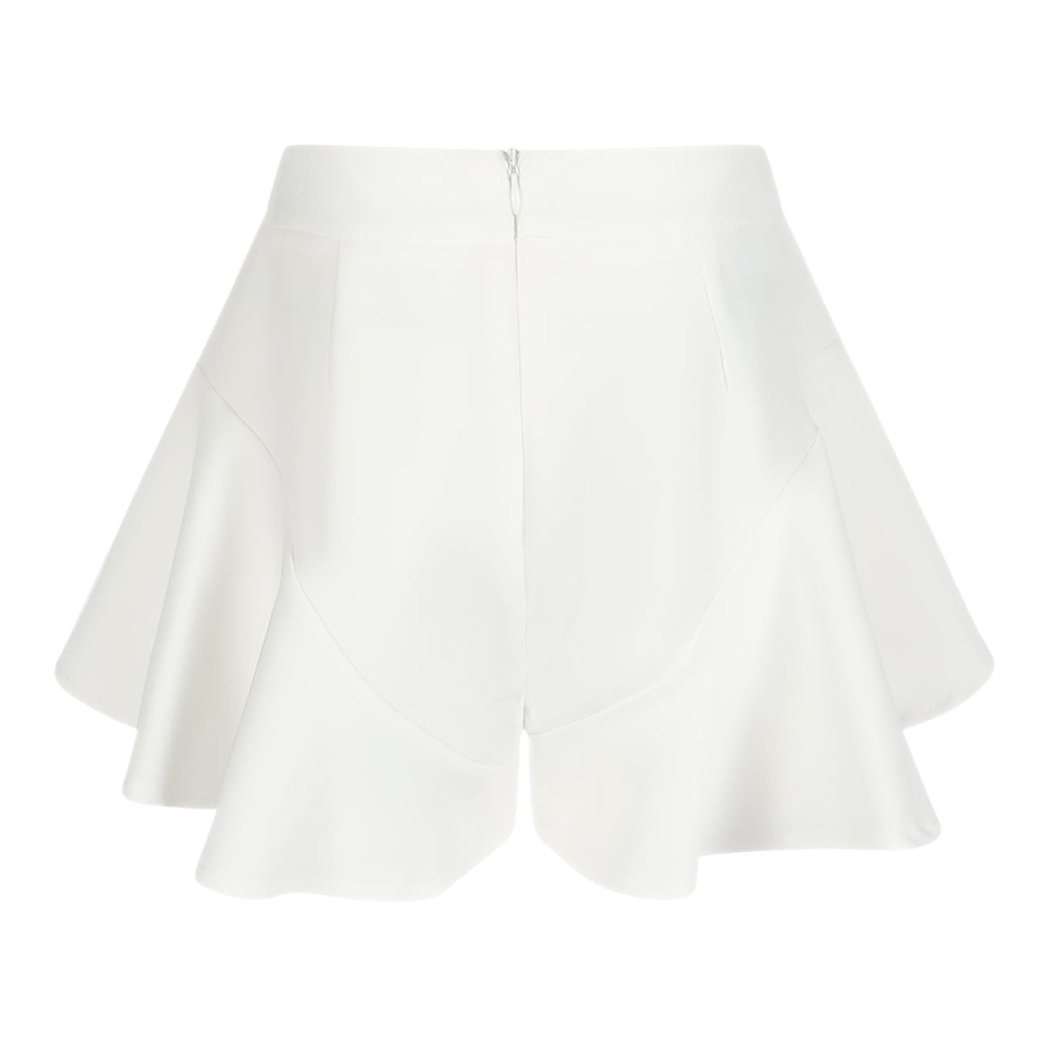 Marc Ellis Short Tinta Unita Modello Gonna per Bambina JMJSO16489 BIANCO MARC ELLIS 
