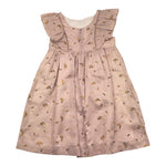 La Stupenderia Abito Mezza Manica Tinta Unita con Ricami Fiori per Bambina TJAB72 ROSA LA STUPENDERIA 