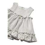 Mayoral Abito Tinta Unita Set con Coulotte Fantasia A Righe per Neonata 1844 BIANCO/BLU MAYORAL 