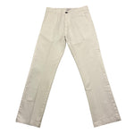 pantalone tinta unita con girovita regolabile PP3993 BIANCO PAOLO PECORA 