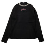 JOHN RICHMOND maglia mezza collo tinta unita con applicazioni Nero per Bambina RGA24080MA NERO JOHN RICHMOND 