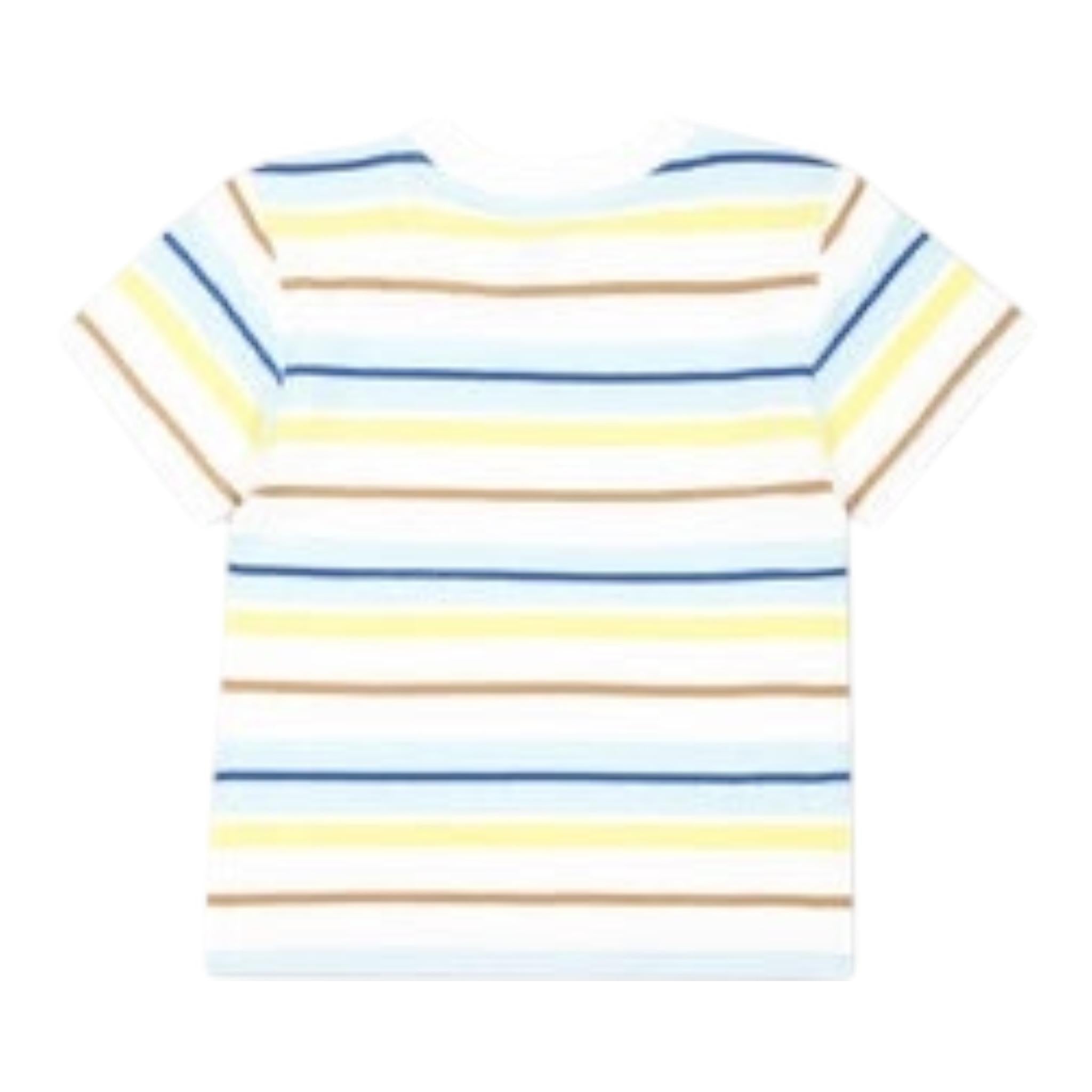 Timberland T-Shirt Tinta Unita con Fantasia A Righe per Neonato T60513N BIANCO TIMBERLAND 