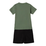 Sarabanda Completo 2 Pezzi T-Shirt-Bermuda Bicolore per Neonato 0B102 NERO/VERDE SARABANDA 