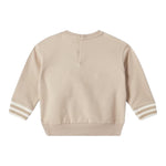 EMPORIO ARMANI felpa girocollo tinta unita con stampa Beige per Neonato 6DHMJ7 BEIGE EMPORIO ARMANI 