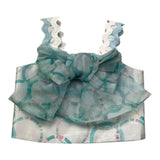 Miss Grant Top Giromanica Tinta Unita Stampa Fantasia per Neonata MG1316 VERDE ACQUA MISS GRANT 