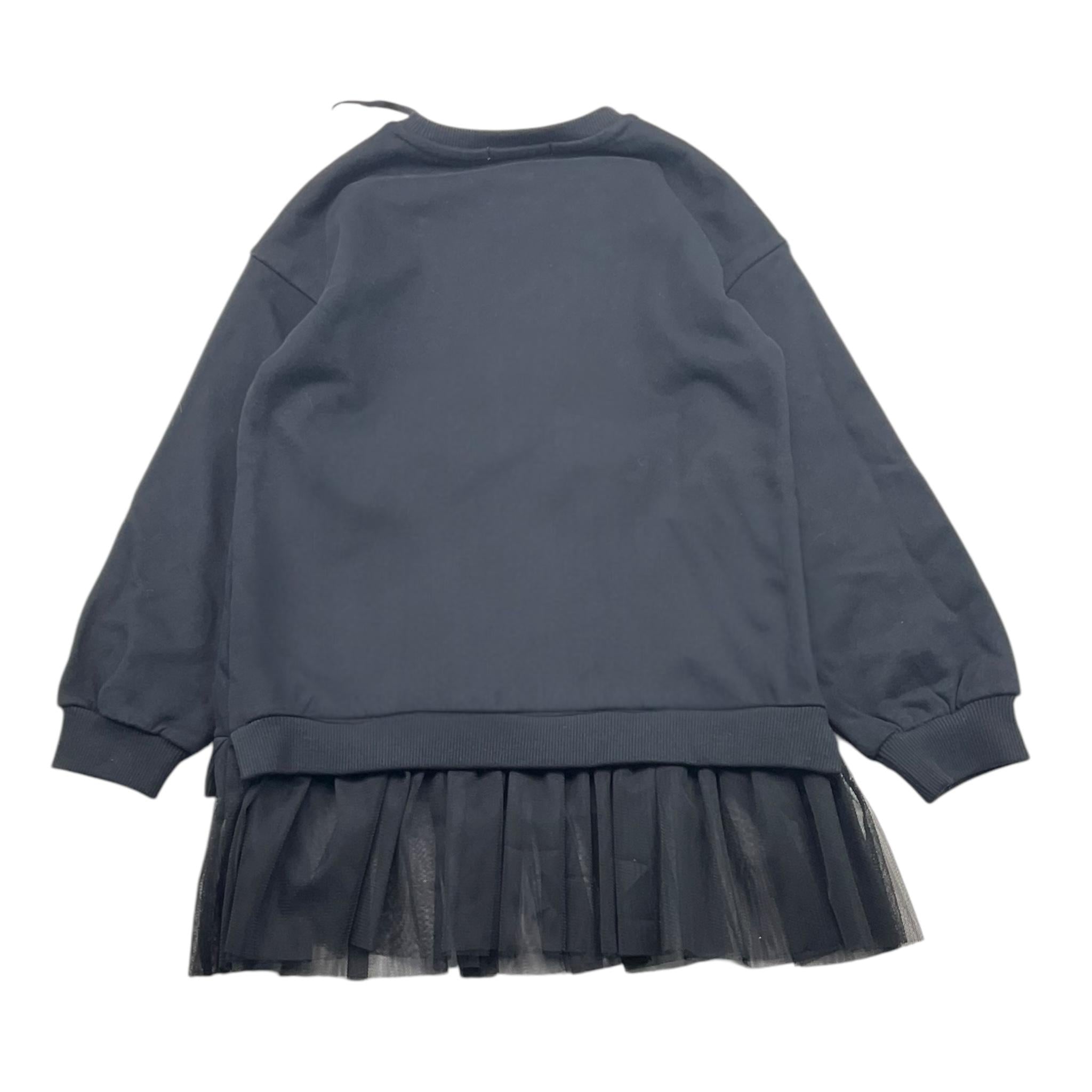 TO be too felpa tinta unita girocollo con stampa Nero per Bambina TFBF24A615 NERO TO be too 