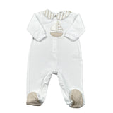 Lalalu' Tutina Manica Lunga Tinta Unita per Neonato TJL2PX BIANCO LALALU' 