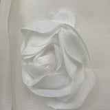 Alice Pi White Solid Color Sleeveless Formal Dress for Girls