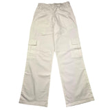 Lu Lu By Miss Grant Solid Color Elastic Waist Palazzo Pants White For Girls