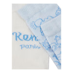 KENZO set calzini bicolore Bianco/azzurro per Neonato K60593 BIANCO/AZZURRO KENZO 