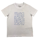Dan John T-Shirt Crew Neck Solid Color With Contrast Prints White For Boys