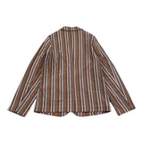 Distrett Plain Jacket With Striped Pattern And Multicolor Buttons For Boys
