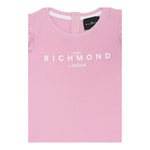 John Richmond T-Shirt Girocollo Tinta Unita con Stampa per Neonata RIP25002TS ROSA JOHN RICHMOND 