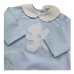 Le Bebe Tutina Manica Lunga Tinta Unita per Neonato LBB5294 AZZURRO LE BEBE 