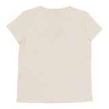 LIU JO t-shirt girocollo tinta unita cn stampa brillantinata Panna per Bambina GF4029 PANNA LIU JO 