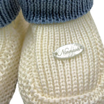 NINNAOH babbucce tinta unita con logo Bianco per Neonato I23314F BIANCO NINNAOH 