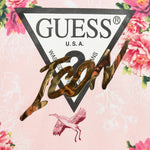 GUESS felpa tinta unita girocollo con fantasia Rosa per Bambina J4YQ02KA6R3 ROSA GUESS 