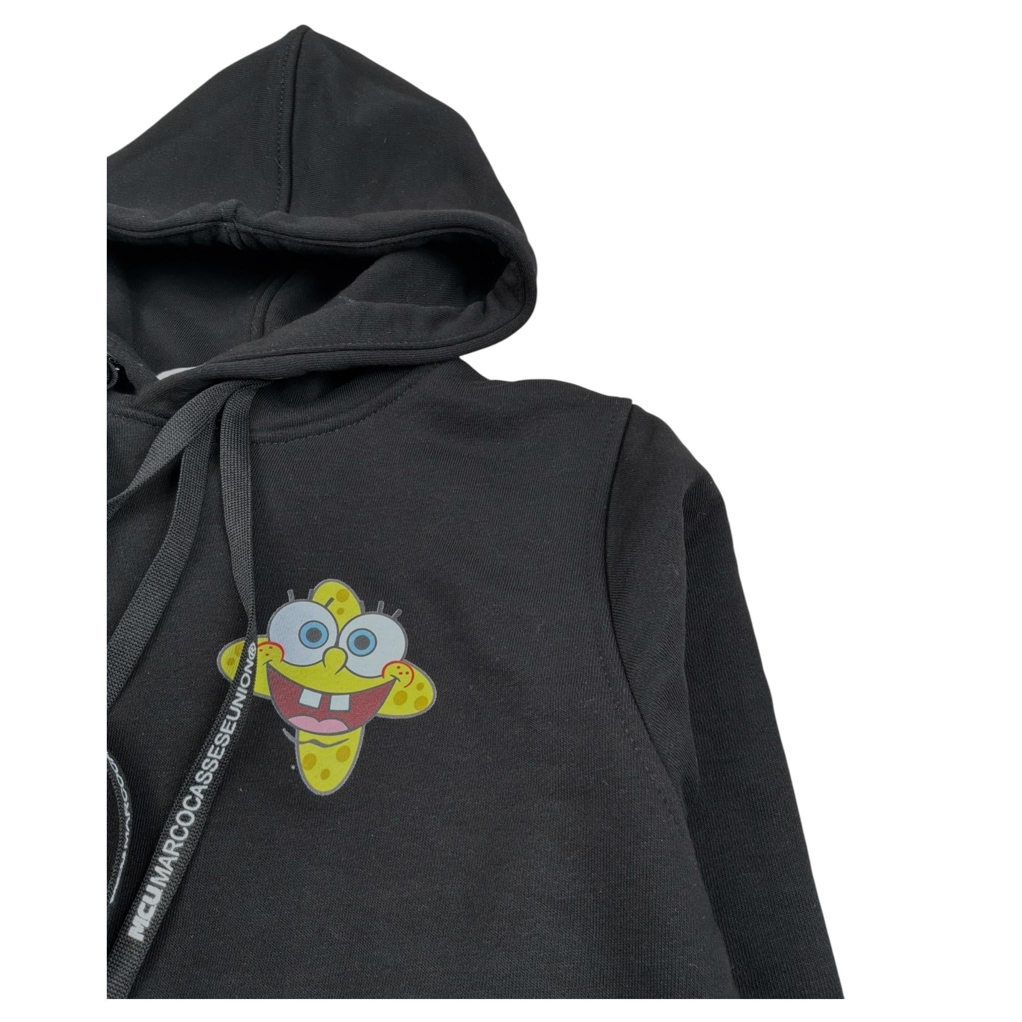 Mcu Felpa Chiusa con Cappuccio Tint Unita Nero per Bambino MCU0104 NERO MCU 