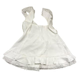 Minimal Solid Color White Sleeveless Dress For Baby Girl
