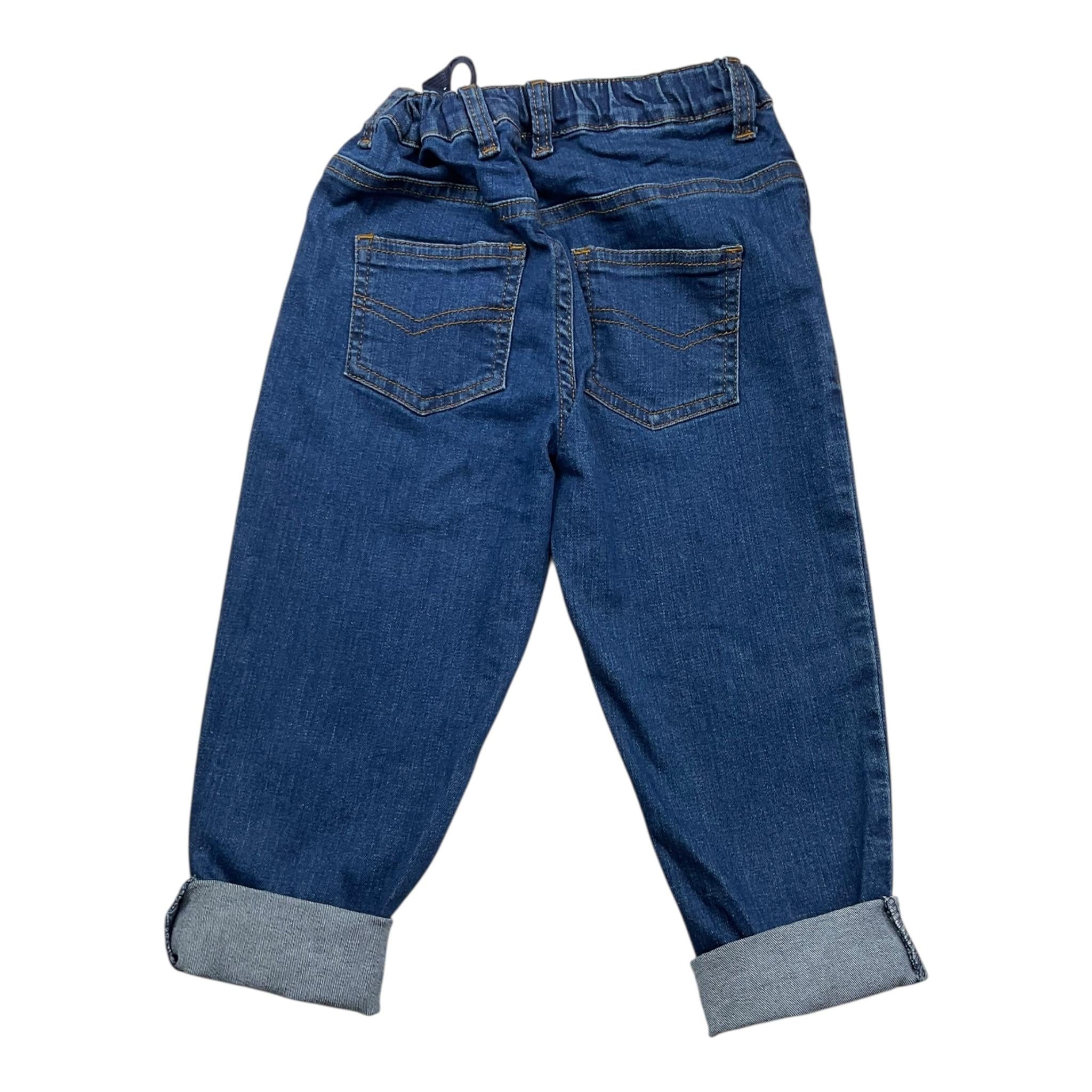 CARRE'MENT BEAU jeans tinta unita con girovita regolabile Blu per Bambino Y30268J BLU CARRE'MENT BEAU 