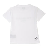 Trussardi T-Shirt Girocollo Tinta Unita con Stampa per Neonato TBP25043TSN BIANCO TRUSSARDI 