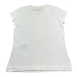 Monnalisa T-Shirt Girocollo Tinta Unita con Stampa per Bambina 719601 BIANCO MONNALISA 