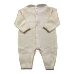 NINNAOH tutina tinta unita con ricami Panna per Neonata I24311TF PANNA NINNAOH 