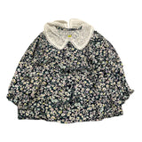 LOSAN camicia manica lunga tinta unita fantasia floreale Blu per Neonata 51030967006011 BLU LOSAN 