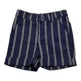 Leo E Lilly Bermuda Solid Color With Adjustable Waistband Blue For Newborn
