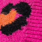 PINKO cardigan tinta unita con fantasia maculata Fuxia per Bambina F4PIJGJCA044 FUXIA PINKO 