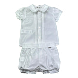 Le Bebe Completo 2 Pezzi Camicia-Culotte per Neonato LBB5323 BIANCO LE BEBE 