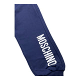 MOSCHINO pantalone tuta tinta unita con stampa logo Blu per Bambino MUP058XJ BLU MOSCHINO 