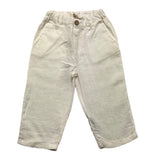 Wedoble Plain Trousers With Elastic Waist Cream For Newborn
